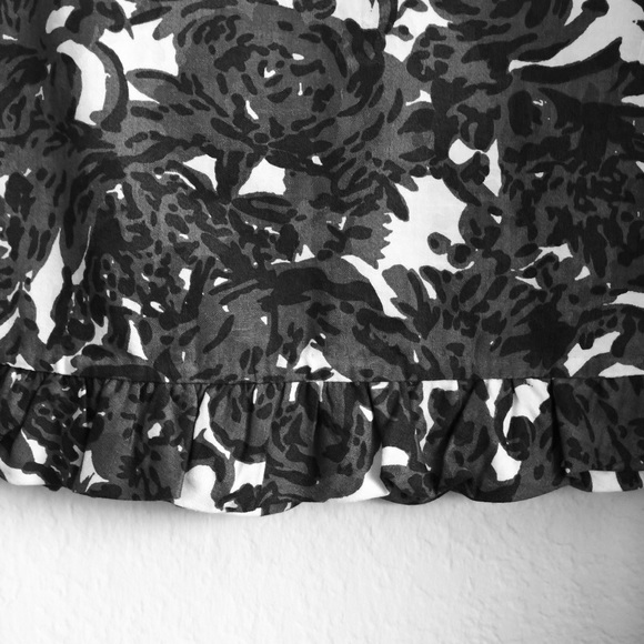 Anthropologie Odille Grey Floral Skirt - Picture 3 of 5